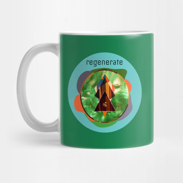 Regenerate - Eco Warrior Green Design by Davey's Designs